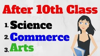 What after 10th Class  Commerce Science ArtsHumanities in hindi [upl. by Hanad]