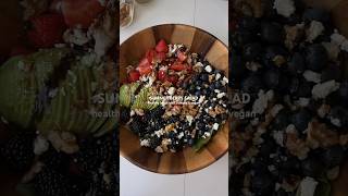 Berry salad 🫐✨ saladrecipe healthyfood easyrecipe vegan berries avocado snackidea [upl. by Mendel]