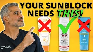 Plastic Surgeon Reveals the 3 Things You MUST Have in your Sunblock for Effective AntiAging [upl. by Anawat23]