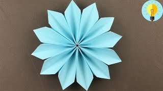 Blume Basteln mit papier Blume falten einfach kinder DIY Bastelideen [upl. by Htebaile]