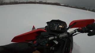 Riding a new 2024 Polaris Boost Assault 146 Oneida Lake Raceway in Lakeport NY [upl. by Oliana367]