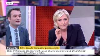 Interview de Florian Philippot  Guyane agriculture Macron FRANCE INFO 310317 7h50 [upl. by Eanat376]