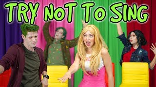 TRY NOT TO SING ALONG DISNEY ZOMBIES Totally TV Parody Characters [upl. by Jolenta270]