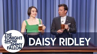 Daisy Ridley Teaches Jimmy How to Pour a Perfect Pint [upl. by Werd972]