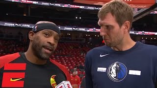 Vince Carter and Dirk Nowitzki explain why they keep playing past 40  NBA Interview [upl. by Ahrendt]