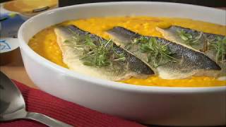 Marco Pierre White recipe for Saffron Risotto with Sea Bass [upl. by Elset545]