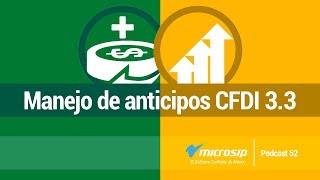 Podcast 52 Manejo de anticipos CFDI 33 [upl. by Ecirpak962]