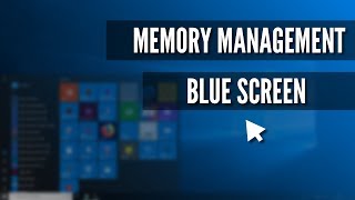 How Fix Memory Management Blue Screen on Windows 10 [upl. by Amersham537]