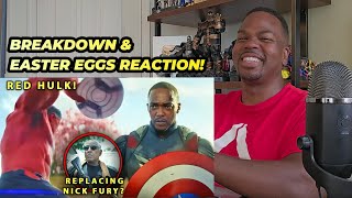 Captain America Brave New World Trailer BREAKDOWN amp EASTER EGGS  REACTION [upl. by Holcman]