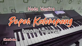 PEPEH KALOMPANG Dangdut Karaoke Nada Wanita  Cover Musik KORG PA 300 [upl. by Mcmillan]