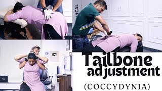 Tailbone adjustment by Chiropractor Pankaj Choudhary chiropractor in pune  hyderabad bangalore [upl. by Caine]