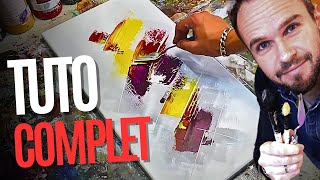 🎨 PREMIER COURS  peinture abstraite  COMPLET [upl. by Kelsy]