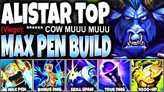 Meet MAX AP PEN ALISTAR TOP Build and outdamage all with 440AP amp 4000HP 🔥 LoL Alistar s13 Gameplay [upl. by Meriel]