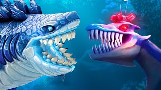 GODZILLA SHARK vs SHARK INVADERS  Hungry Shark Evolution Sharkjira  Part 4  Pungence [upl. by Bez456]