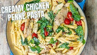 15Minute Creamy Chicken Pasta Better than the restaurant [upl. by Leotie]