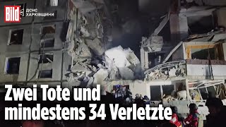 CHARKIW Russen zerstören Wohnhaus bei Raketenangriff [upl. by Suoirred]