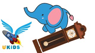 Hickory Dickory Dock Elephant  UKids – Rhymes for babies Songs Children’s Music [upl. by Bibah]