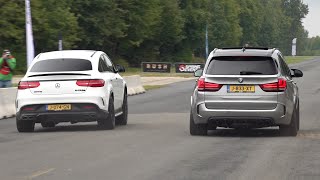 MercedesAMG GLE63 S vs BMW X5 M [upl. by Nelak]