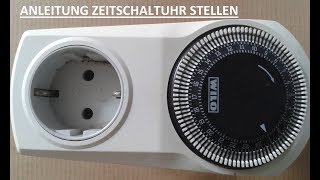 Analoge Zeitschaltuhr für die Steckdose einstellen Schritt für Schritt Anleitung  Tutorial [upl. by Iggem201]