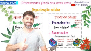 VIDA E CARACTERÍSTICAS GERAIS DOS SERES VIVOS PROVA VESTIBULAR ENEM  OLHAR QUÍMICO PROF ROMEU [upl. by Bogosian]