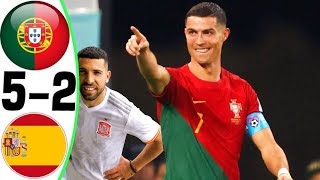 Portugal vs Spain 52  All Goals and Highlights RESUMEN Y GOLES 2024 [upl. by Leimad]