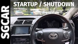 2015 Toyota Camry 20 XV50 Startup amp Shutdown Sequence [upl. by Tana]