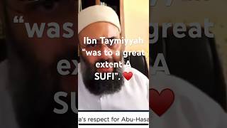 Ibn Taymiyyah was a SUFI  Dr Hatem Al Haj [upl. by Abie]