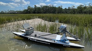 Fishing a FLOOD TIDE From the L2Fish MOTORIZED [upl. by Sadirah]