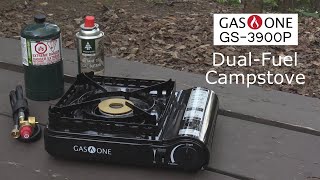 GasOne GS3900P Dual Fuel Camp Stove [upl. by Steffie]