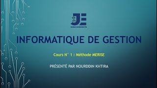 Informatique de gestion  Méthode Merise darija [upl. by Sternick493]