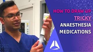 How to draw up tricky anaesthesia medications [upl. by Norra88]