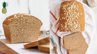 Homemade Whole Wheat Bread  Perfect for Sandwiches [upl. by Ennaeerb]