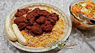 BIRIANI JINSI YA KUPIKA BIRYANI YA NYAMA YA NGOMBE BEEF BIRIANI BIRYANI WITH ENGLISH SUBTITLES [upl. by Ikkaj]