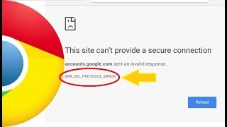 Google Chrome ERR SSL PROTOCOL ERROR [upl. by Ahtiekal]