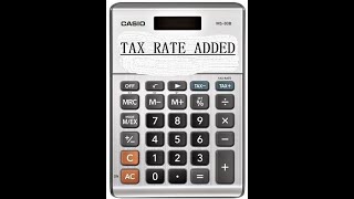 How to set tax  on Casio MS80B calculator works for most casios [upl. by Saoj259]