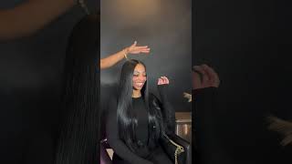 🎉Basic Sew in Hair Bundles Tutorial Middle Part Install wNatural Hair Leave out Elfinhair [upl. by Nedyrb629]