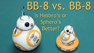 Comparison Review Both Star Wars BB8 Droids BB8 BB 8 Sphero and Hasbro Target  Timmys Toy Box [upl. by Aihsrop]