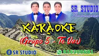 Grupo 5  Te Vas  KARAOKE [upl. by Twedy]