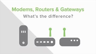 Modems Routers amp Gateways Whats the Difference [upl. by Huskamp]