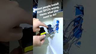 Most people install their GFCIs wrong GFCI not working after replacement What to check [upl. by Mirilla]