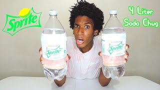 TWO 2 Liter Sprite Soda Chug Challenge 4 LITERS [upl. by Randell35]