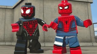 LEGO Marvels Avengers  All SpiderMan Characters SpiderMan DLC Pack Free Roam [upl. by Roberta]