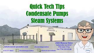 Condensate Pumps Steam Systems Quick Tips [upl. by Perlie]