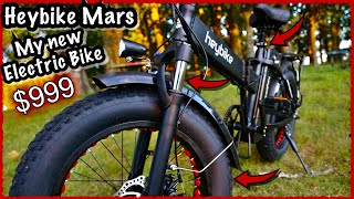 Heybike Mars 48v Folding Fat Tire Electric Bike Detailed Overview and First Ride Impressions [upl. by Nnahtur]