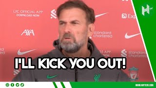 ILL KICK YOU OUT OF THE ROOM Klopp WARNS reporters over Liverpools luxury problem [upl. by Nowell]