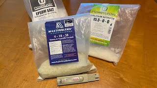 How I mix Hydroponic Nutrients and Measure Concentration  Masterblend 41838 [upl. by Elboa807]