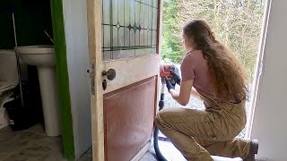 Shed to house conversion 10 Skirting board installation door and architrave fitting [upl. by Ahsirk893]