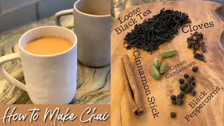 How To Make Chai Tea  Indian Tea [upl. by Pennie]