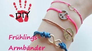 DIY Armband Inspirationen Knüpftechnik für Verschlüsse [upl. by Becky294]