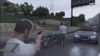 Grand Theft Auto V  Finding The Other Characters in Freeroam GTA 5 Gameplay [upl. by Ettennaej]